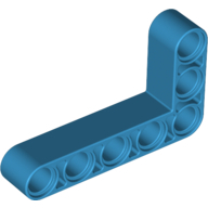 Lego rameno tvar L 3x5, azurová tmavá (6211951)